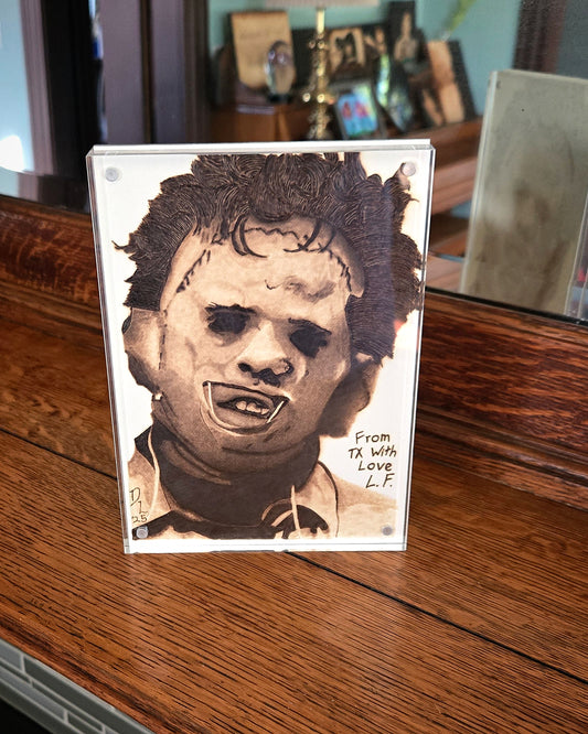 From TX With Love - Handburned Portrait Art